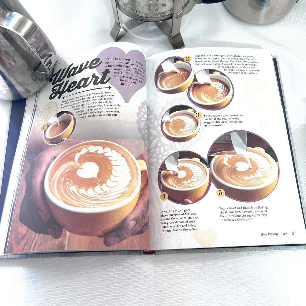 LOT of 8 Barista Tools French Press Coffee Milk Frothing Tamper‎ Art Coffee Book